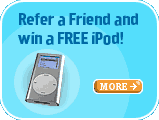 Refer a friend and win a FREE iPod!